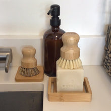 Load image into Gallery viewer, Pot Scrubber, Bamboo and Palm Fiber