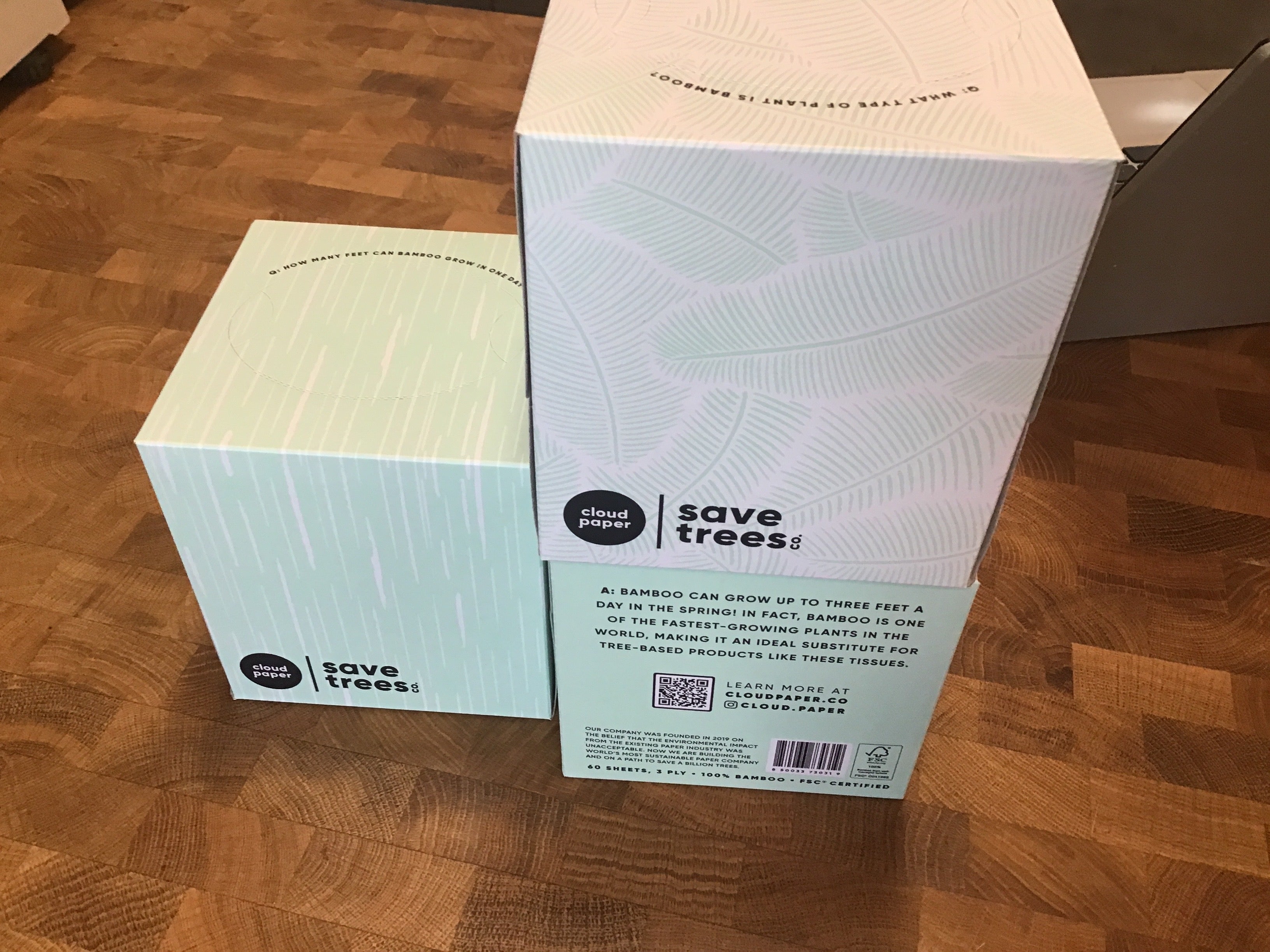 4 Pack Facial Tissues - save trees