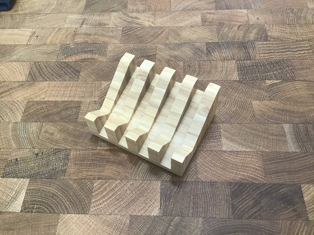 Slanted Wooden Soap Dish