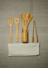 Load image into Gallery viewer, Bamboo Kitchen Utensils - 6 pc

