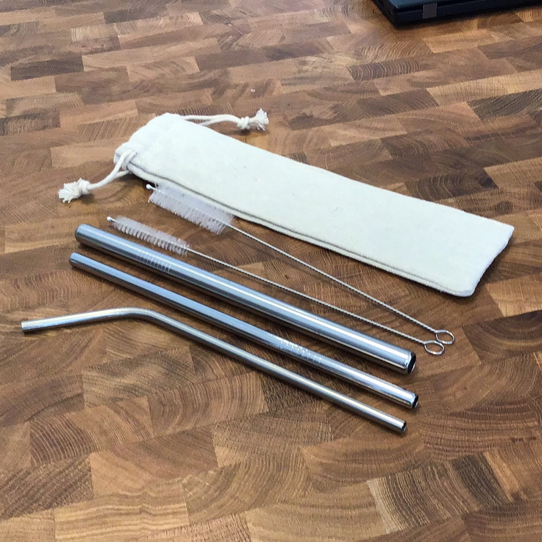 Set of Stainless Steel Straws